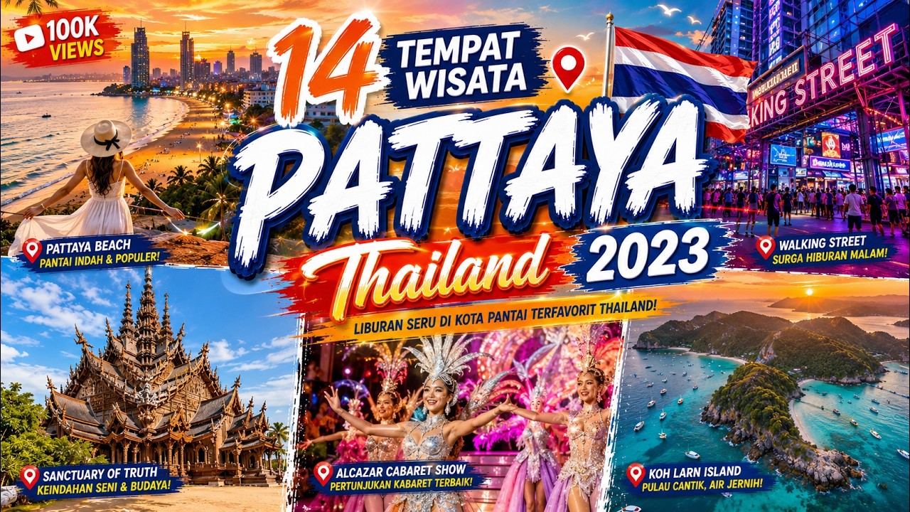 14 Tempat Wisata Pattaya-Thailand yang paling populer Tahun 2023, No. 2,5 dan 7 terpopuler di dunia