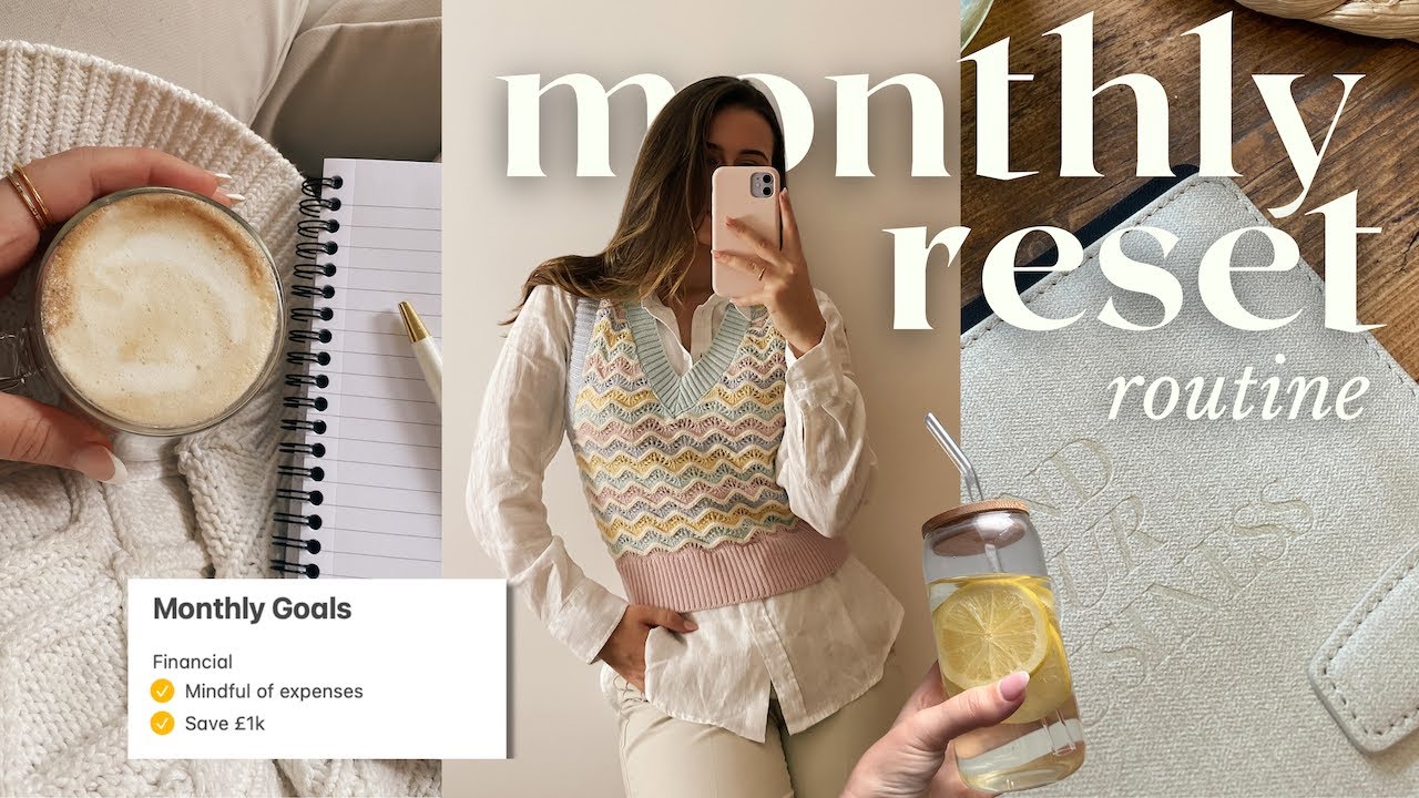 PRODUCTIVE MONTHLY RESET ROUTINE | march monthly reset, goal planning & productive morning routine