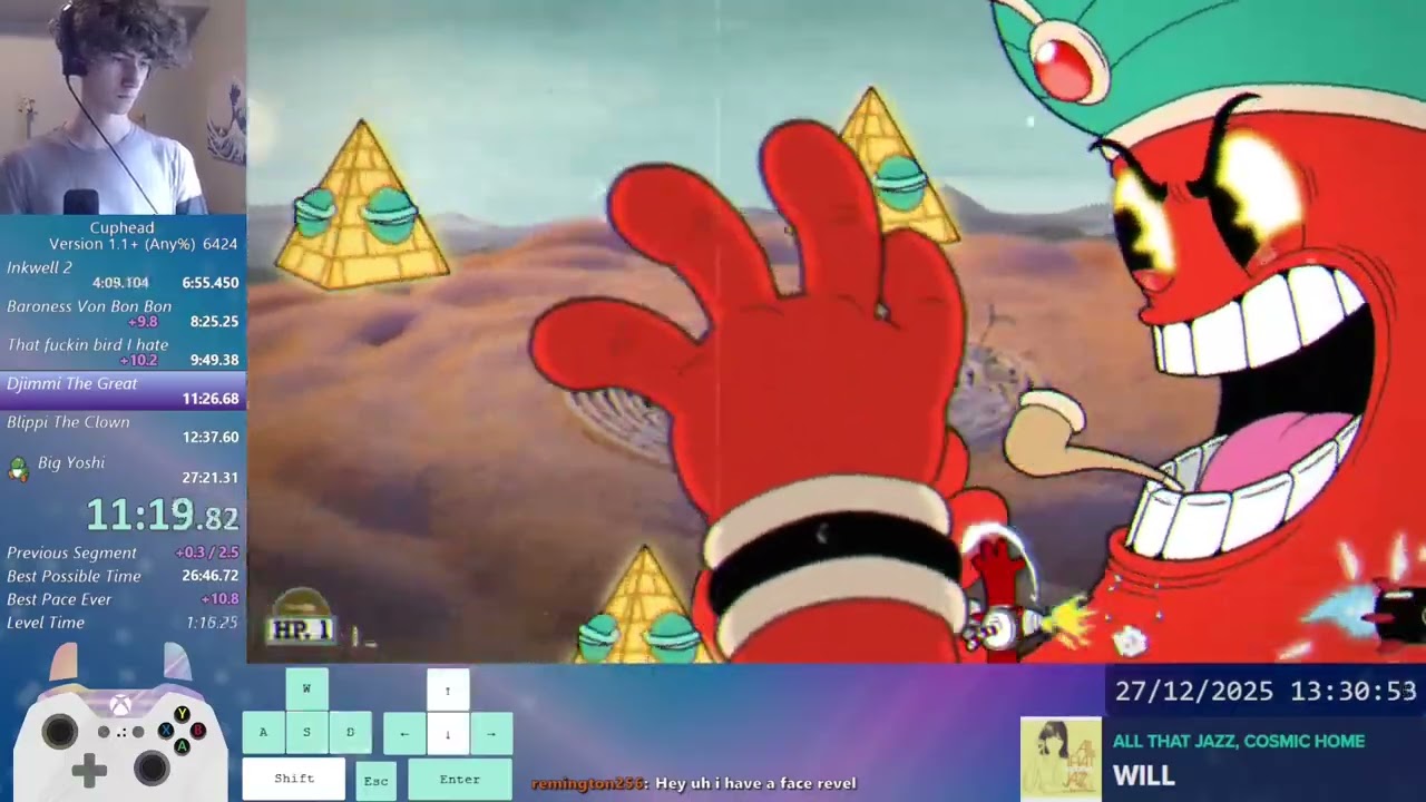 Cuphead Any% Speedrun - 27:20 (1.1+)