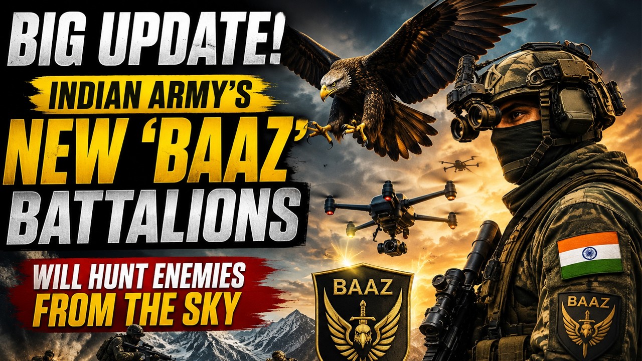 BIG UPDATE! Indian Army's New 'Baaz' Battalions | MQ-9B, Heron & Indian Drones Together!