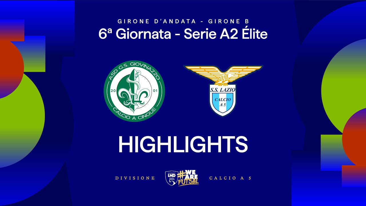 Giovinazzo-Lazio 3-5 | Gol e highlights | 6ª giornata | Serie A2 Élite 2025/2026 - Gir B