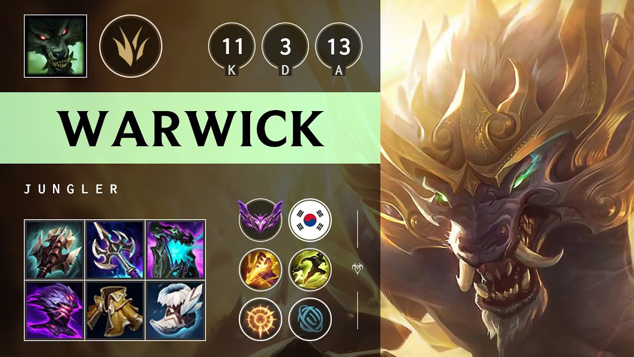 Warwick Jungle vs Zyra: Unstoppable - KR Master Patch 25.S1.1