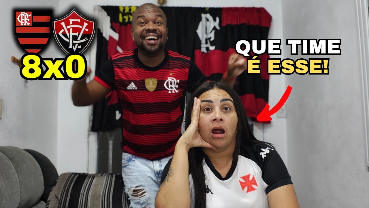 Flamengo x Vitória, react; Mengão aplica a maior goleada na era dos pontos corridos do Brasileirão!