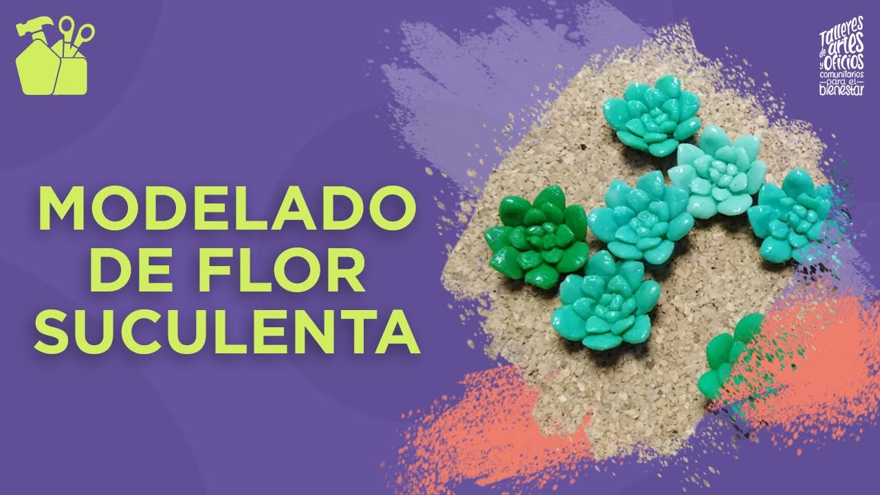 Modelado de flor suculenta