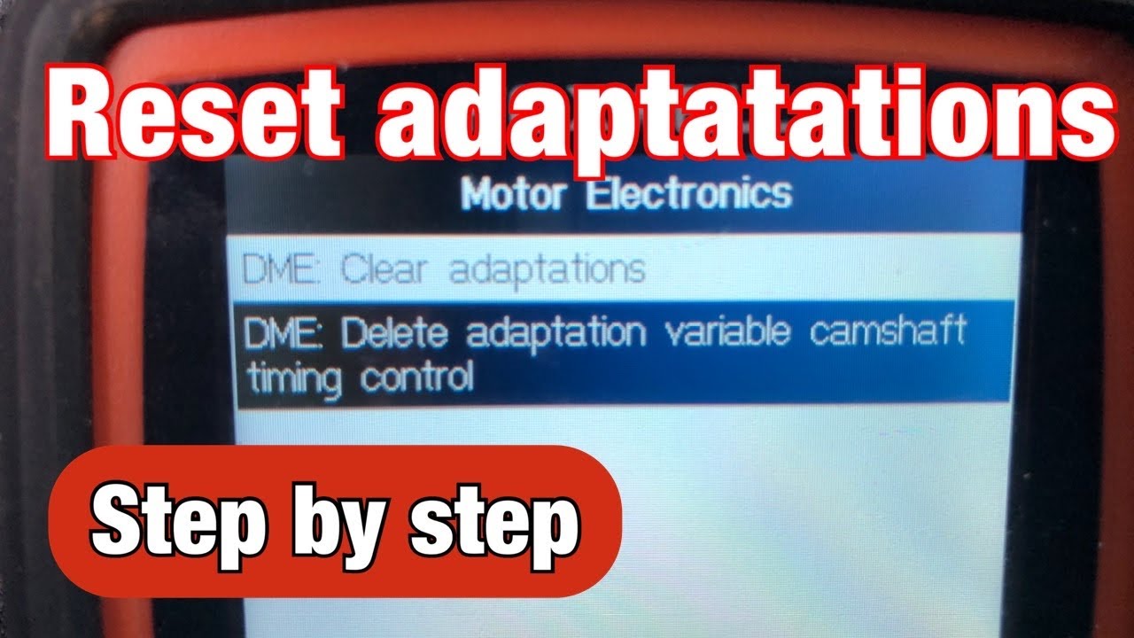 How to reset the adaptations variable camshaft timing control on an R56 Mini Cooper S
