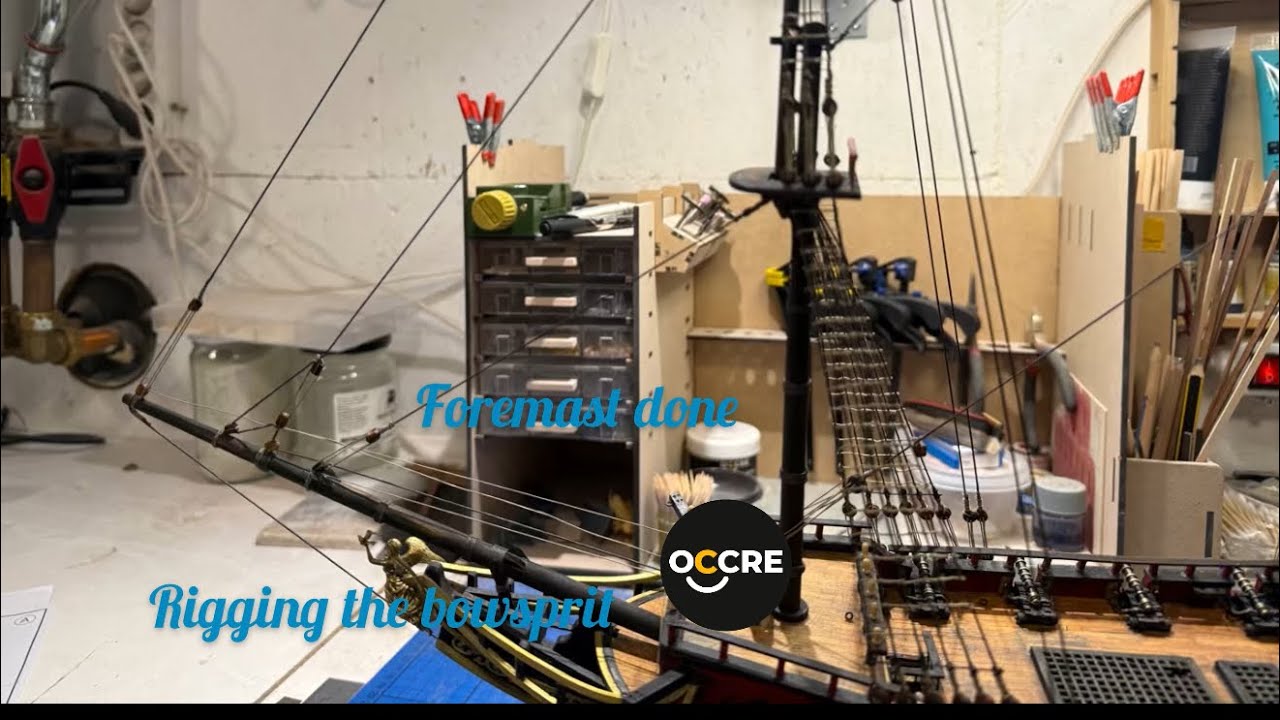 How to build Wicked Wench (Black Swan) #part22 Rigging starts!