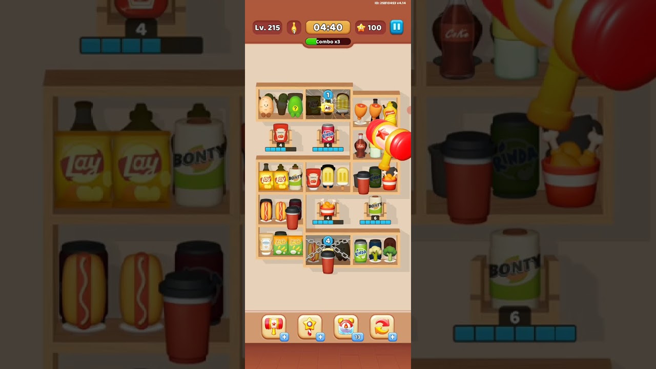 Goods Puzzle Sort Challenge Level 215 | Satisfying Goods Sort Gameplay | Android and IOS Game