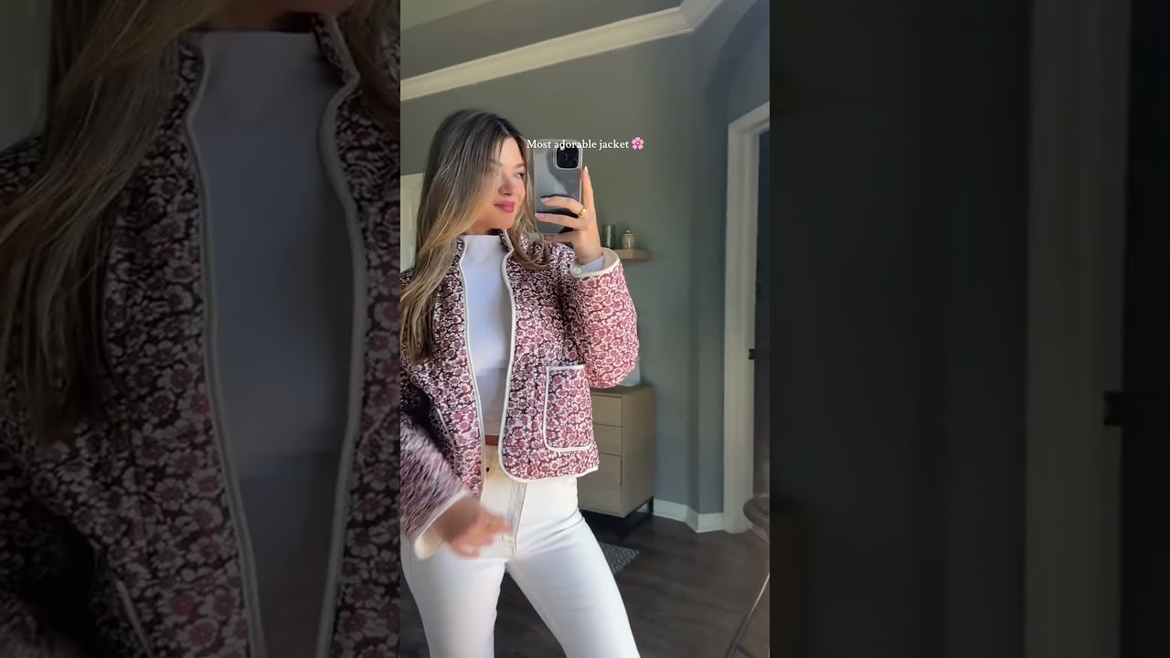 Stylish Quilted Jackets in Cute Prints! #quiltedjacket #floral #jacket