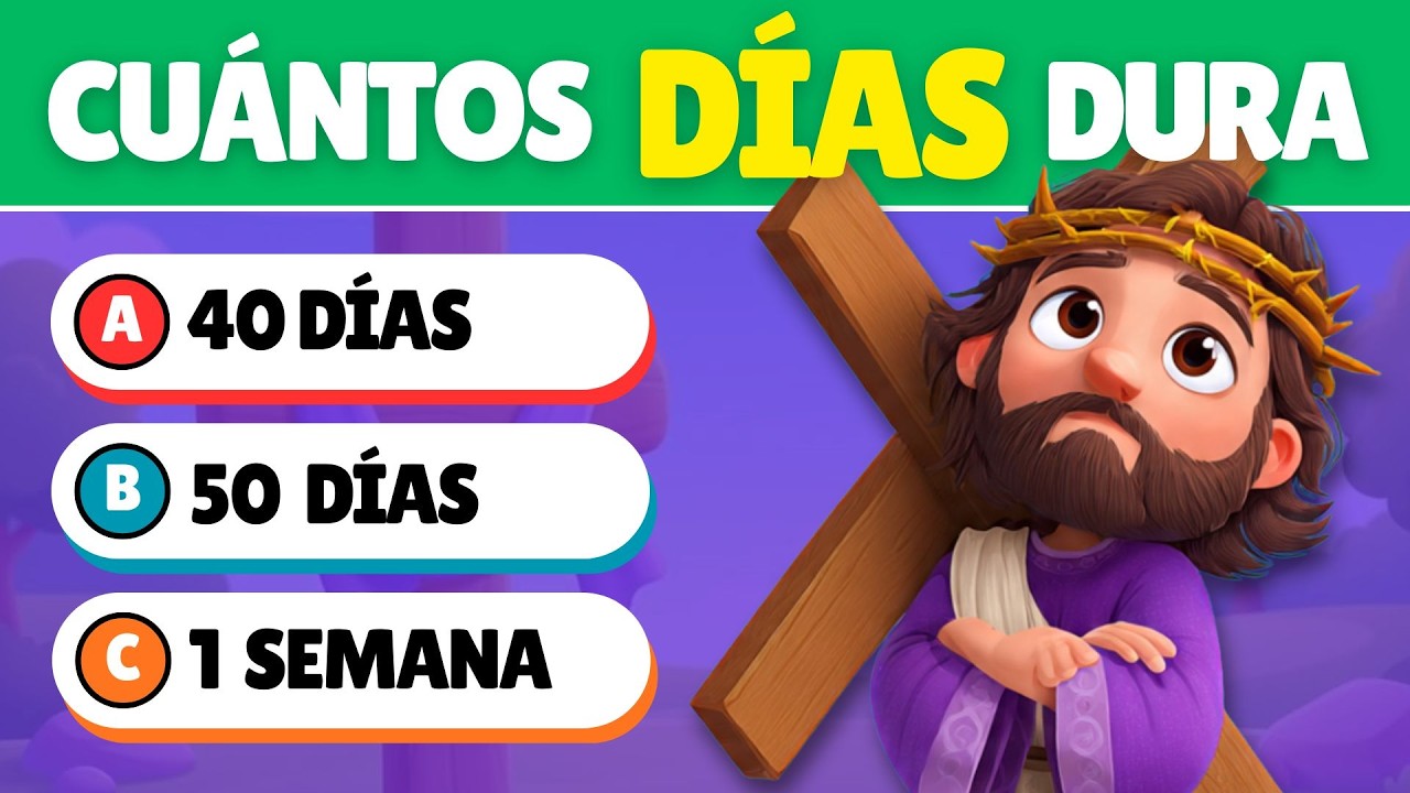 TRIVIA SOBRE CUARESMA Y SEMANA SANTA PARA NIÑOS 💜 (CON DIBUJOS ANIMADOS) | PequeFe