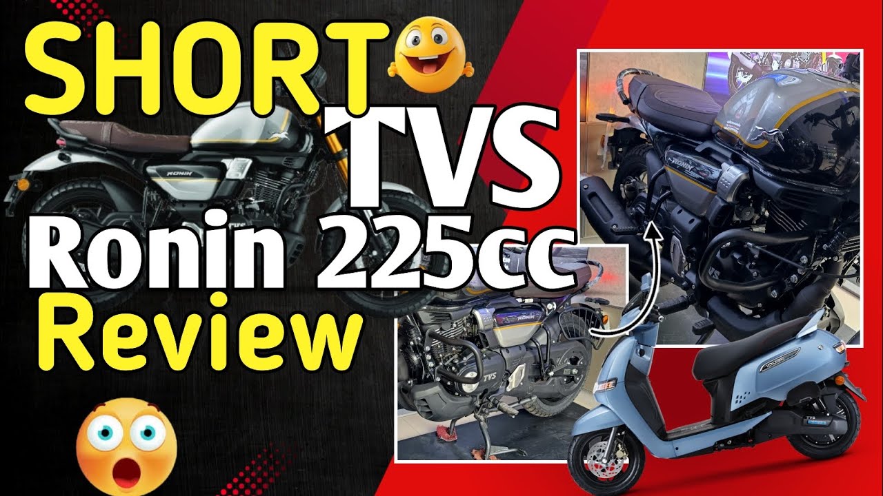 Short Review of New TVS Ronin 225cc🫨|Engine|Mileage|Fuel capacity|Suspension|Tvs electric scooter😍