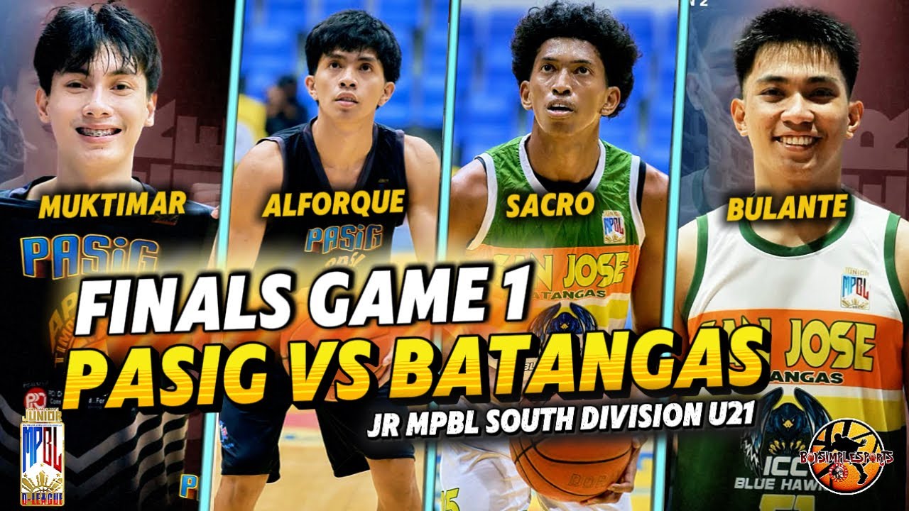 FINALS GAME 1.PASIG VS BATANGAS | JR MPBL SOUTH DIVISION GAME HIGHLIGHTS 2026