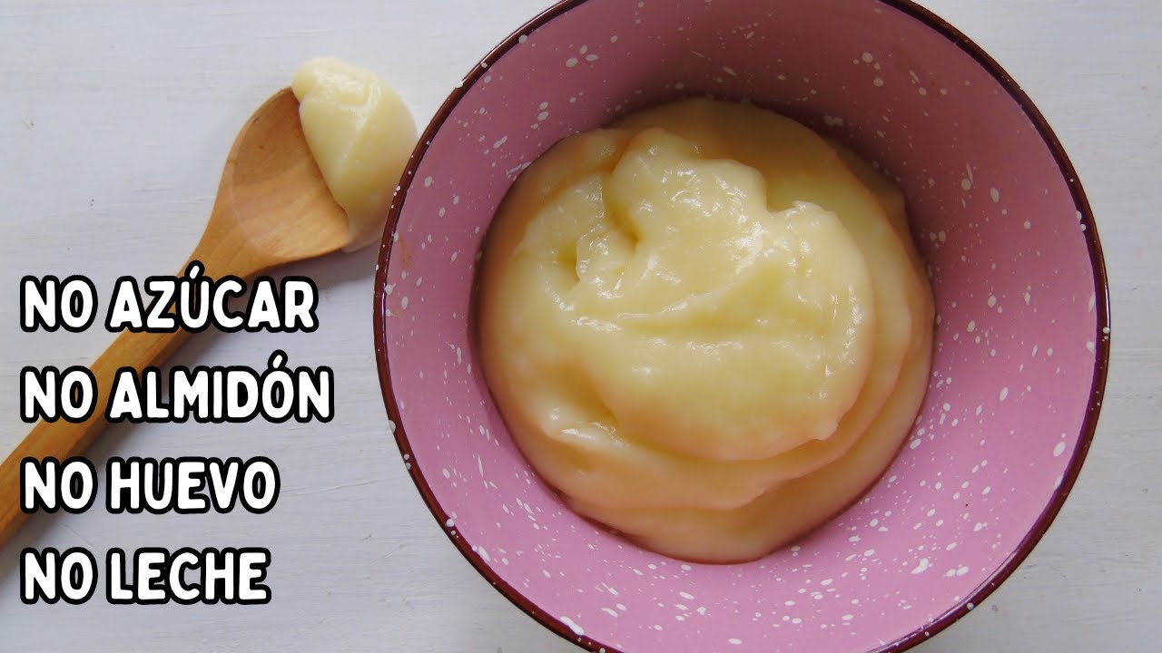 Crema Pastelera SIN MAIZENA, VEGANA, SIN AZUCAR ¡No Falla!