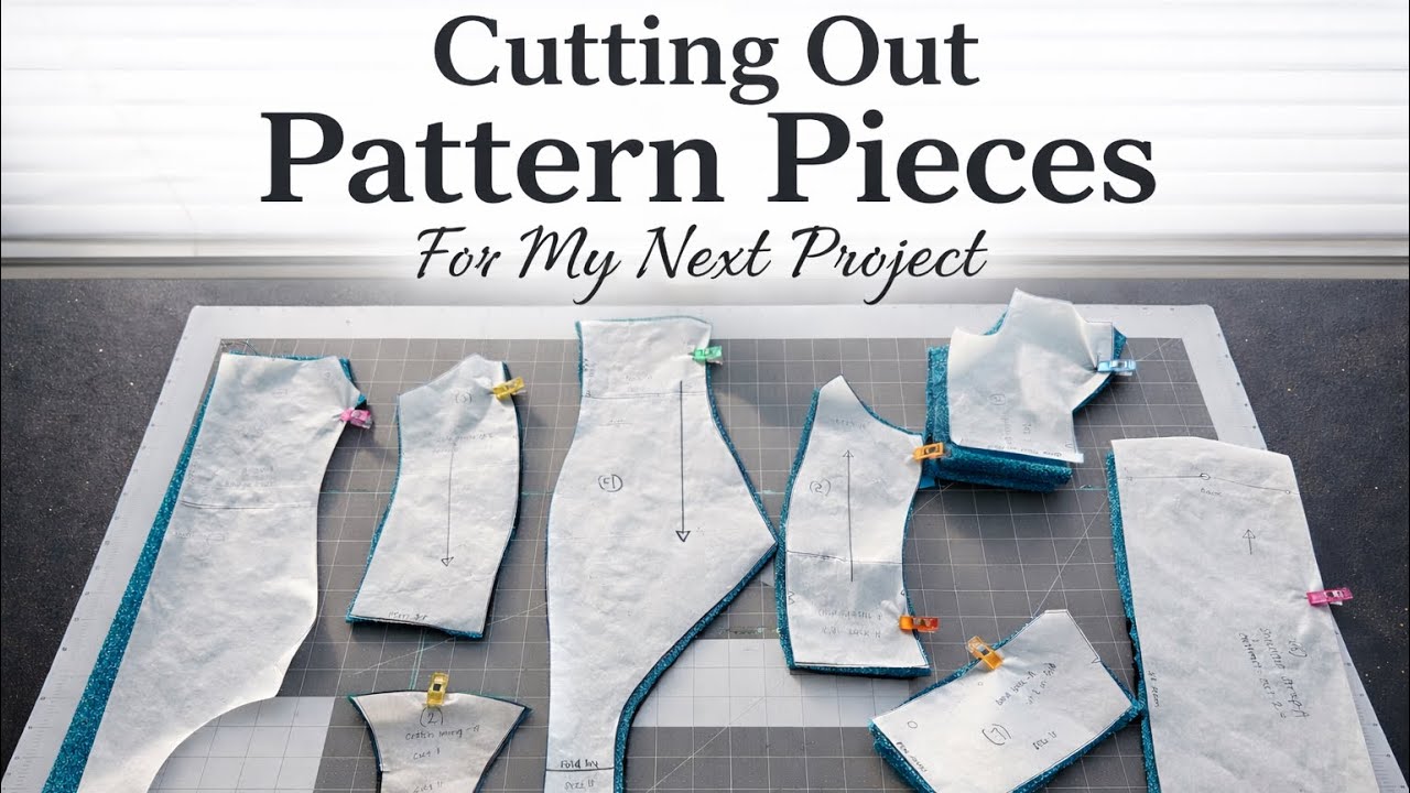 How to Cut Pattern Pieces | #SewingASMR 