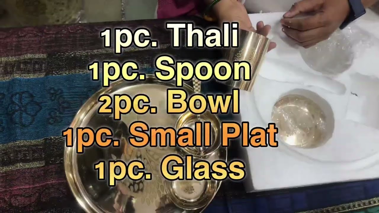 2025 Pure Kansa Thali Set | Price 2100 Onward