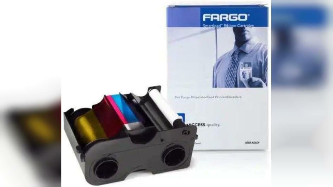 Review: 2ID - Fargo DTC1250 YMCKO Ribbon Cartridge w/Cleaning Roller | Genuine Fargo 45000 Rib...