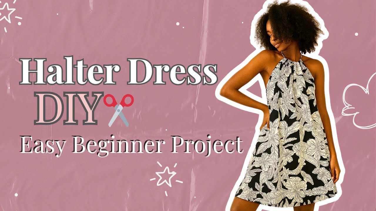 How to Cut a Halter Neck Circular Dress (Step-by-Step DIY Drafting Tutorial)