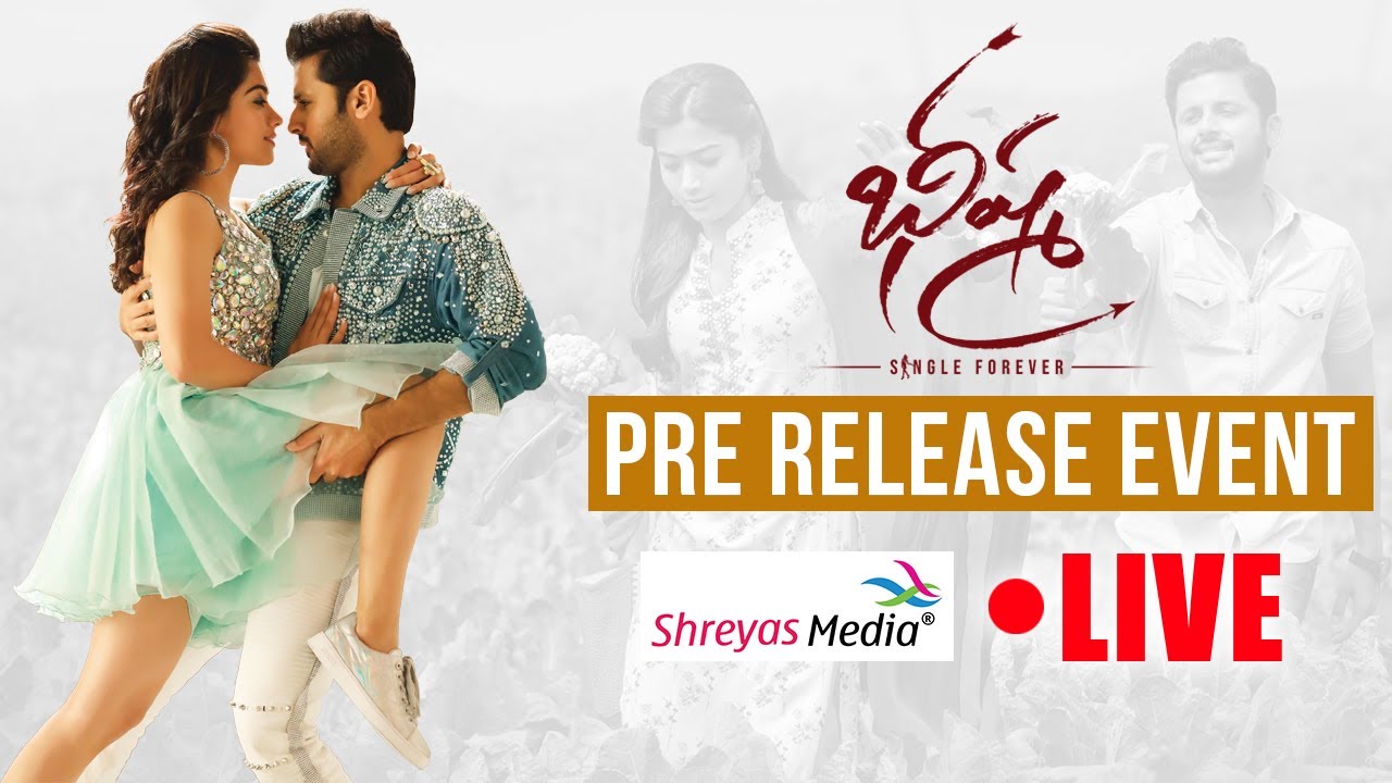 Bheeshma Pre Release Event Live | Nithiin | Rashmika Mandanna | Shreyas Media