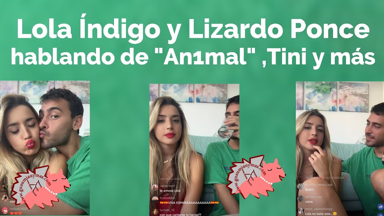 Lola Índigo y Lizardo Ponce en directo hablando de AN1MAL , Tini y más