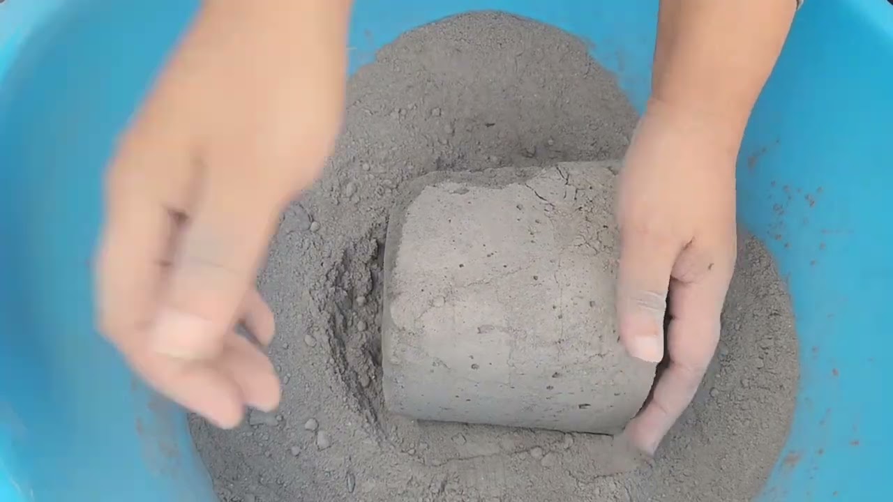 Pure cement dry crumbling | KHSH ASMR