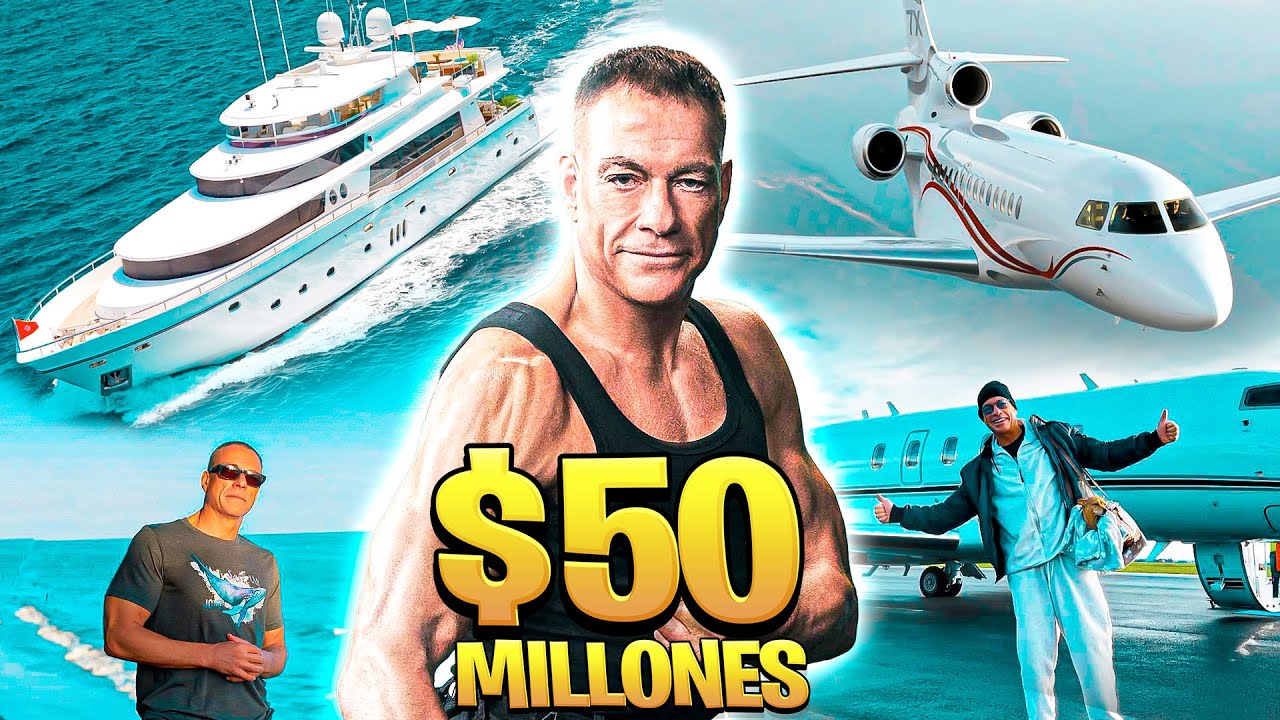 Así es la vida lujosa de Jean Claude Van Damme | Coches, Mansiones, Yates, Relojes, Fortuna...