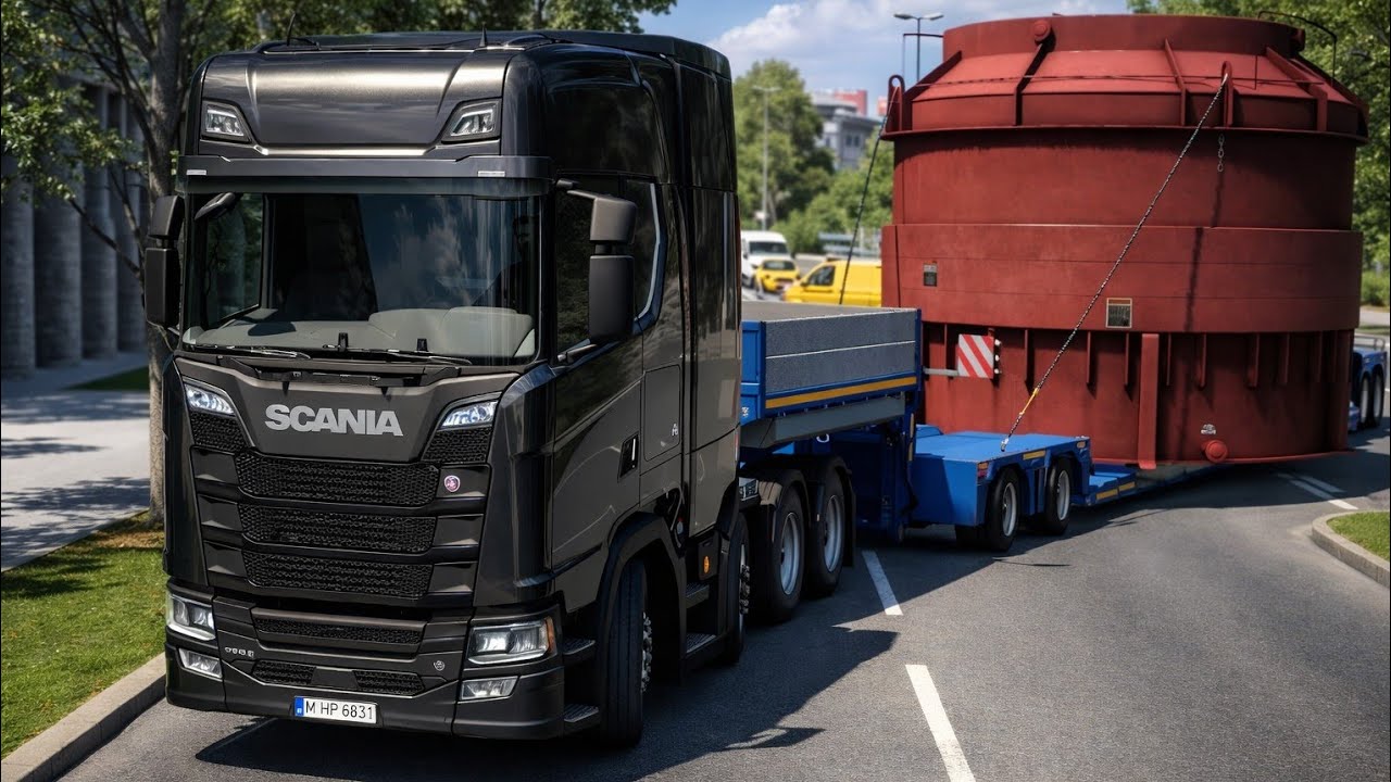 First Time Heavy Transport Through Tight Turns on a Busy Highway – Can I Make It? | ETS2