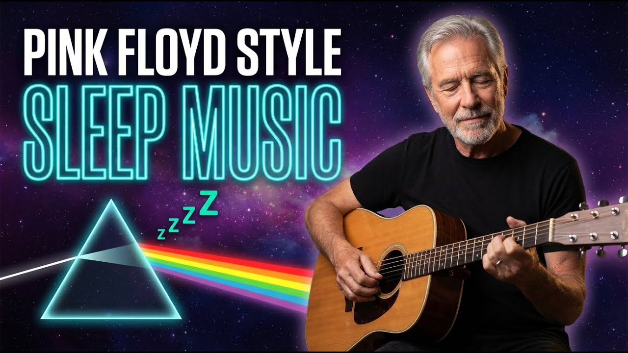 Pink Floyd–Style Guitar Echoes 🌠🎸 | Space Sleep Music for Relaxation and Meditation 🌙