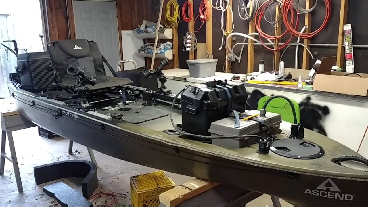 My Ascend FS128T fishing kayak modifications
