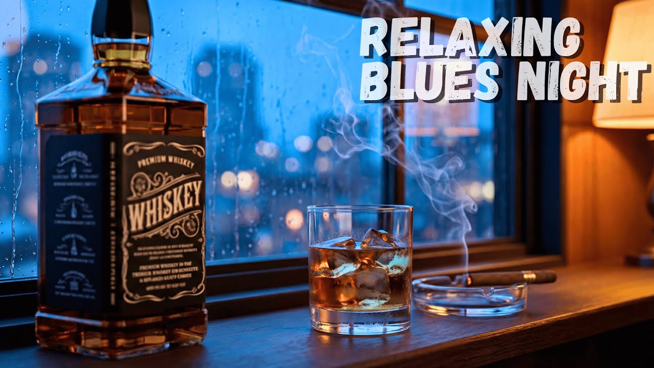 Гитара Midnight Whiskey Blues для спокойных ночей, медленные звуки для тишины в час ночи