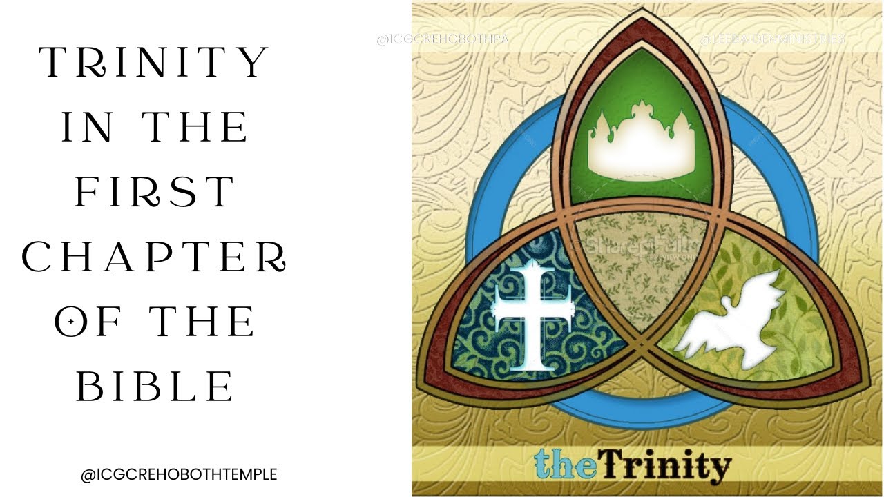 4 TIMES GOD SHOWED HE IS TRINITARIAN IN THE FIRST CHAPTER OF THE BIBLE!