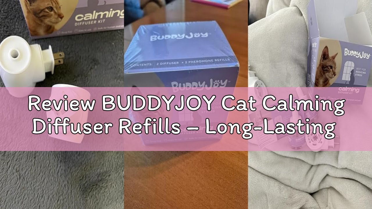 Review BUDDYJOY Cat Calming Diffuser Refills – Long-Lasting 30-Day Formula, Cat Pheromones Calming D