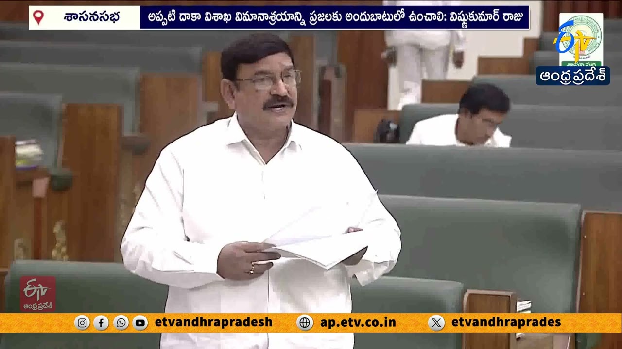 Visakha Airport Should Continue till Bhogapuram Airport Roads are Completed | Vishnu Kumar Raju