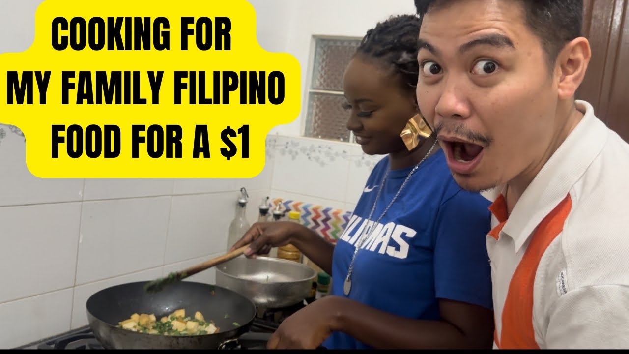 Cooking my family Filipino food on a budget Tofu and Pechay only $1 Foreigner in the Philippines