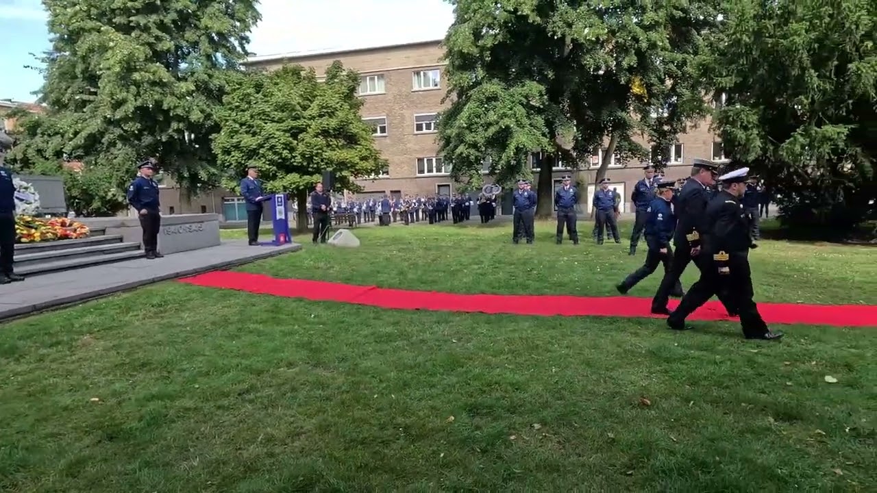 80 Jarige bevrijding van Antwerpen, ceremonie politie gesneuvelden 07 09 2024