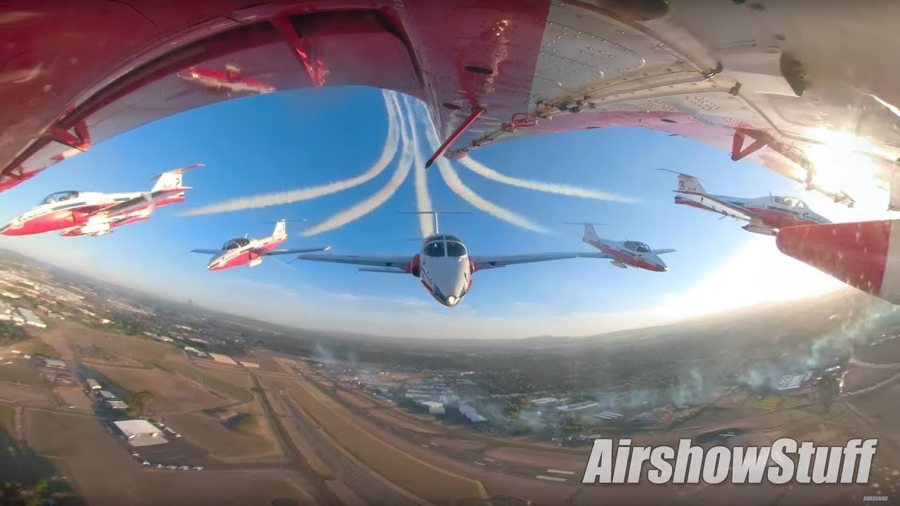 RCAF Snowbirds Twilight Show Tank Cam (with Comms!) - Oregon International Airshow 2018