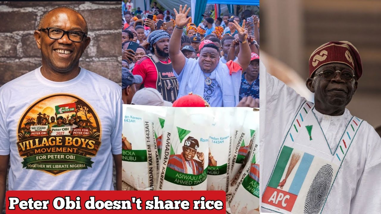 Peter Obi Is Not Tinubu APC, He Doesn't Share Money & Rice 