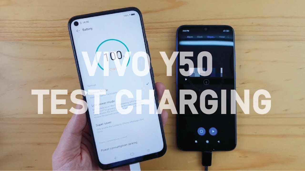 Vivo Y50 Battery Charging Test 0% to 100%