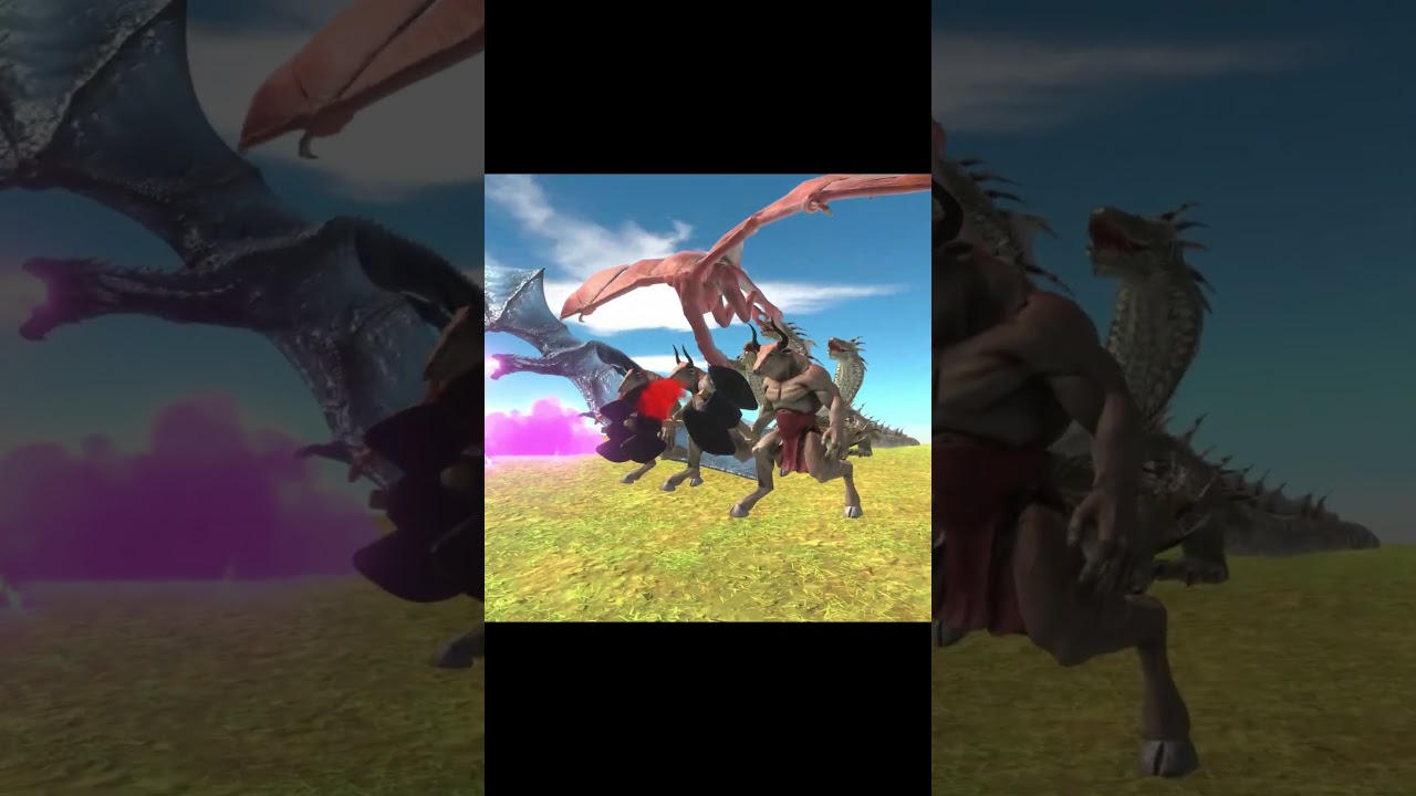 Dragons Unit vs Modern Humans - Animal Revolt Battle Simulator