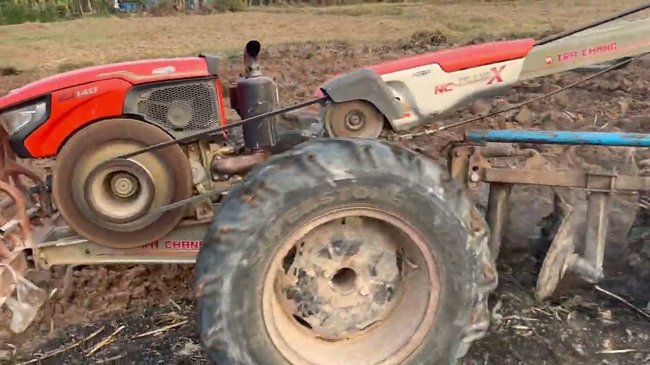 M352, DIY Mini Tractor Plowing | Rural Agriculture Work