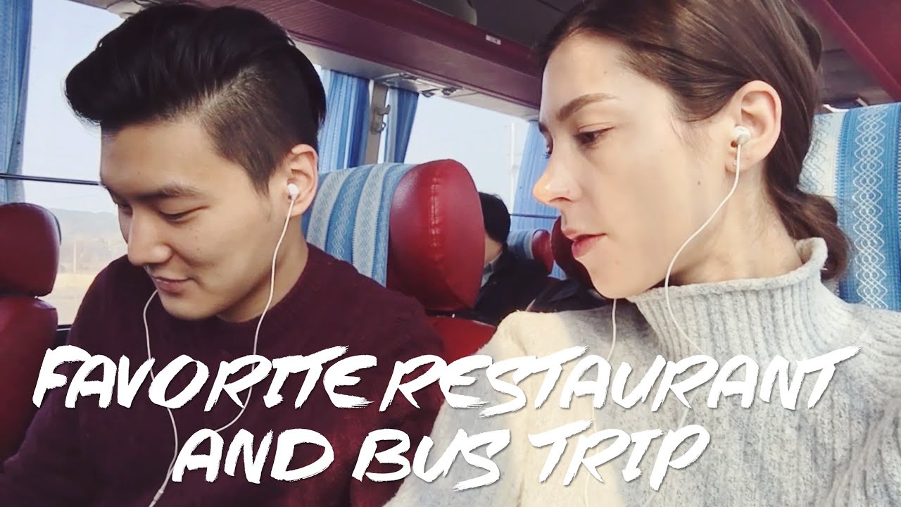Favorite Korean Restaurant & Bus Trip 외국인 아내가 가장 좋아하는 한식 음식점 & 버스 여행 (자막 CC)