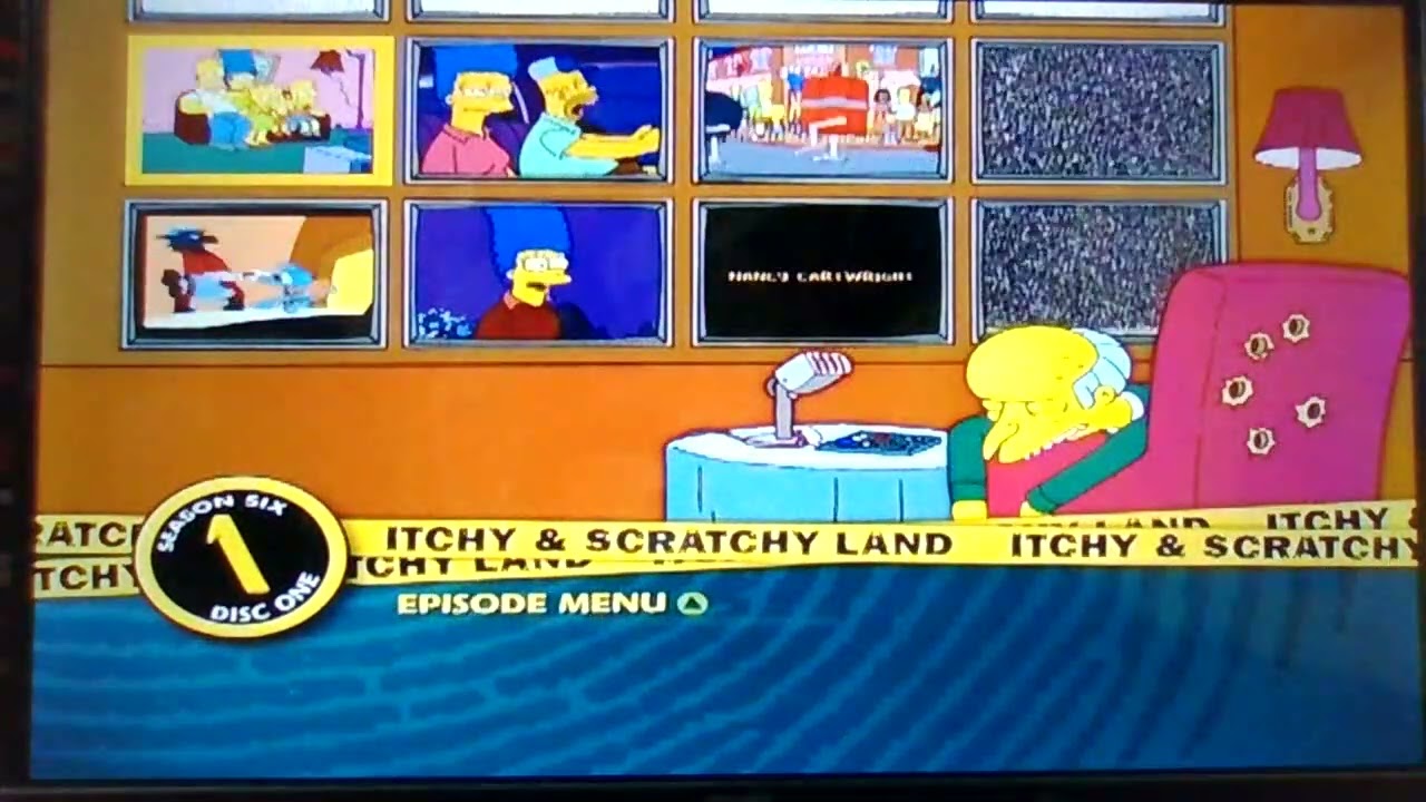 The Simpsons Season 6 DVD Menu Walkthrough Disc 1