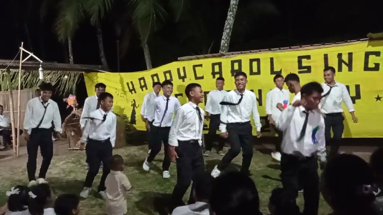 Group Boys Dancer /Celebrate Christmas Carol Singing Closing. 