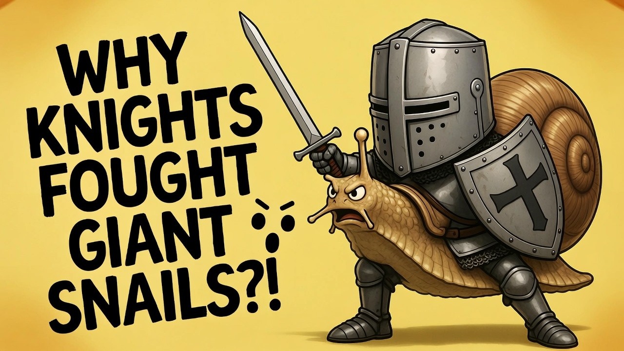 Why Medieval Knights Fought Giant Snails #KnightVsSnail #MedievalSnails #historymemes  #weirdhistory
