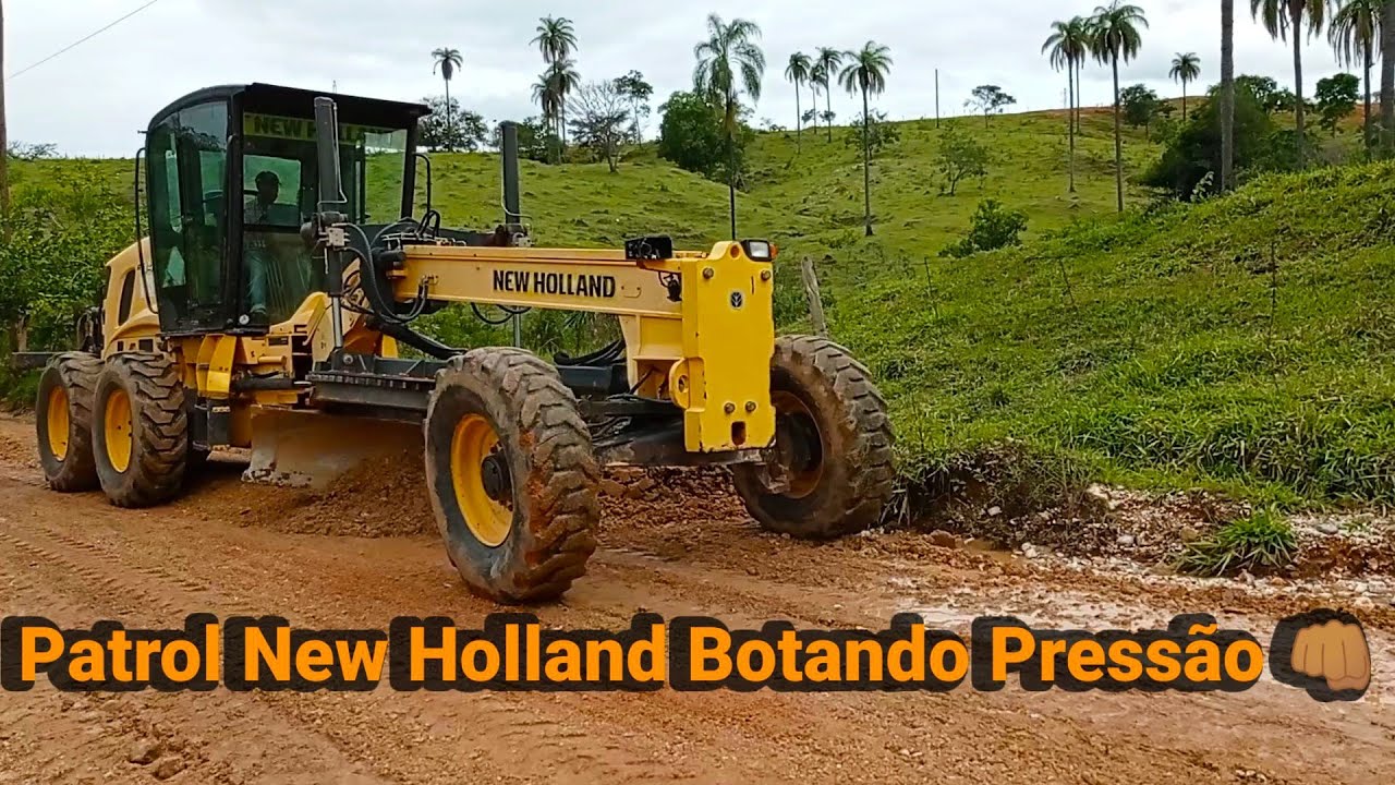 New Holland RG140b trabalhando