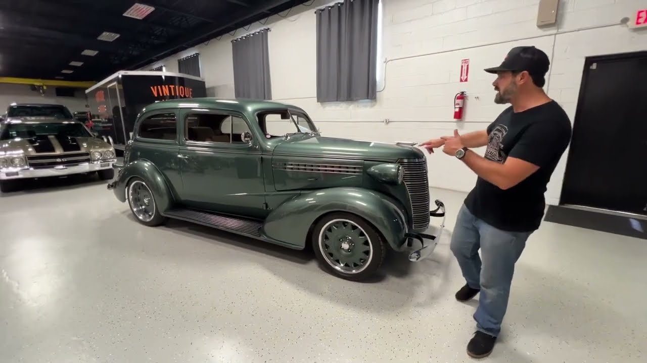 1938 Chevrolet Master Town Sedan Hot Rod Walk Around and Driving POV