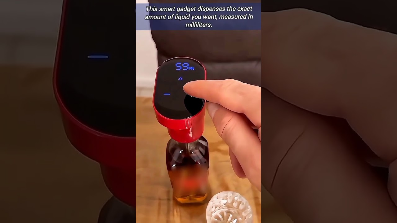 Smart Liquid Dispenser  measures in milliliters.