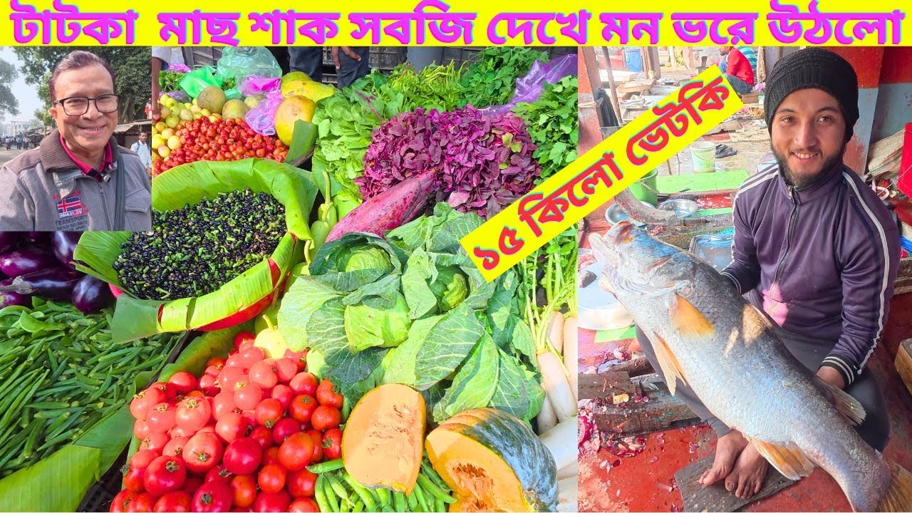 ১৫ কিলো ওজনের ভেটকি মাছ। Fresh Fish & vegetable Market | Chowkbazar, Hooghly | My Experience Channel