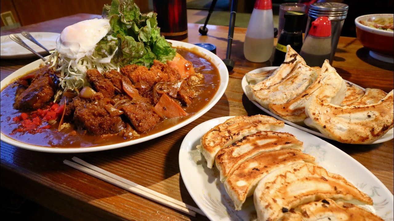 【大食い】お食事処ぼんち　特大カレー＆餃子【デカ盛り】