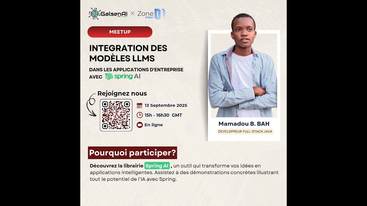 Meetup  Integration des modèles LLMs dans les applications d'entreprise avec springAI