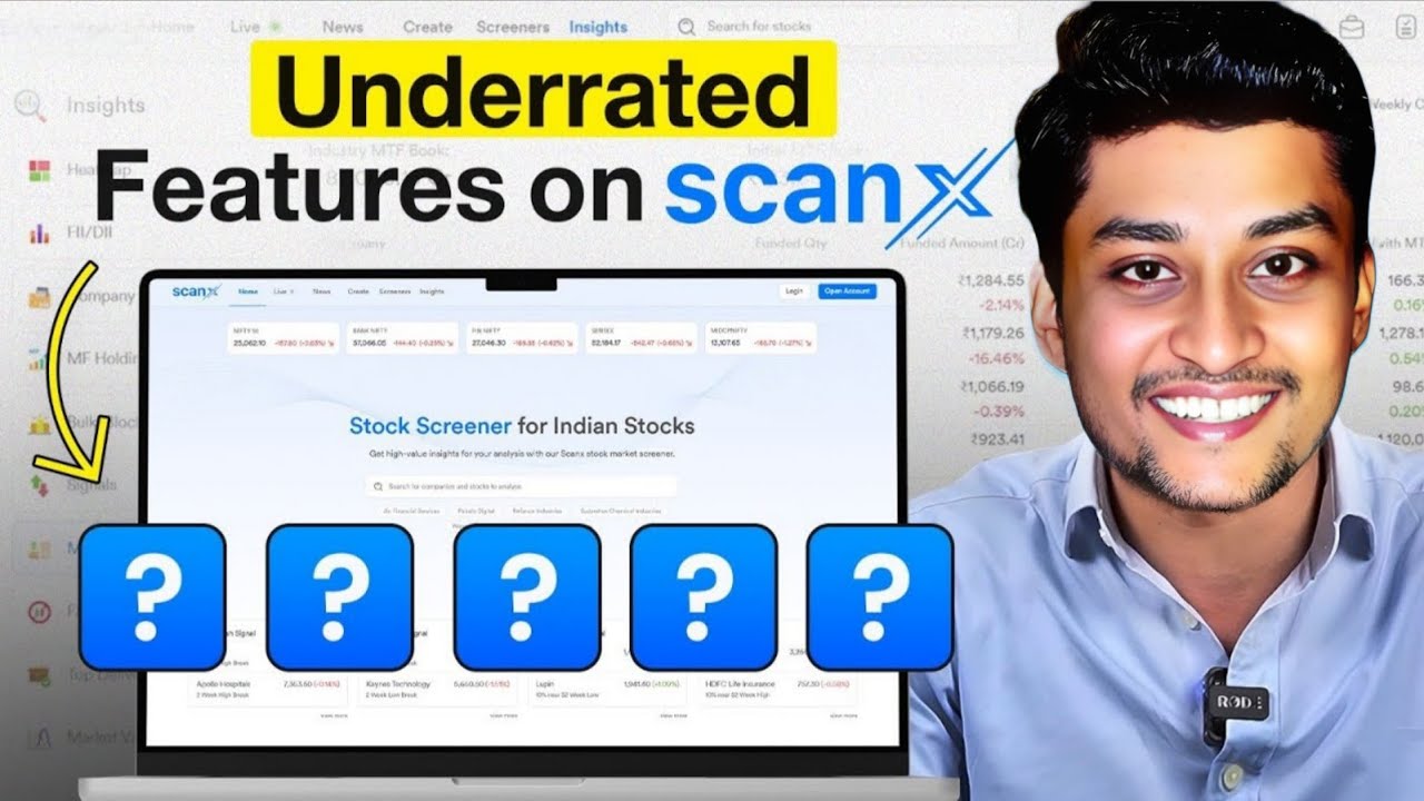 Find Stocks Using 3 Features On ScanX | How To Use ScanX | Underrated Features On ScanX
