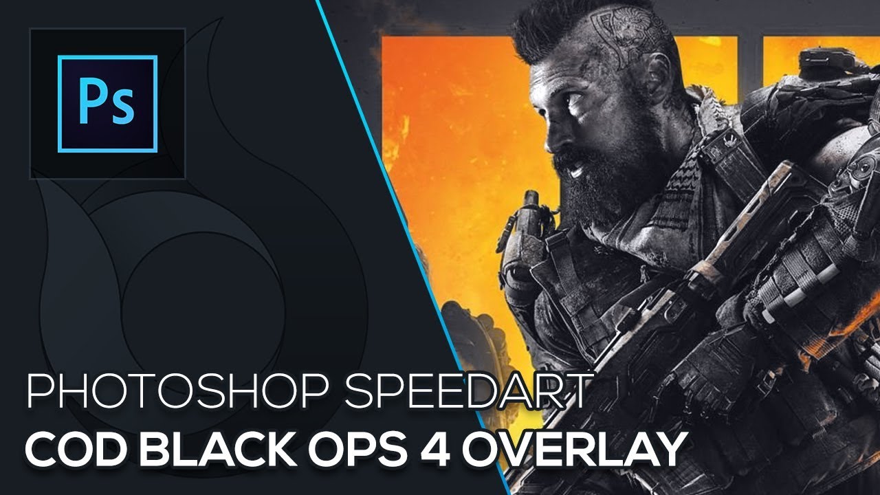 COD Black Ops 4 Twitch Overlay | Photoshop Speedart | Free Download | German | Wildfire Graphics